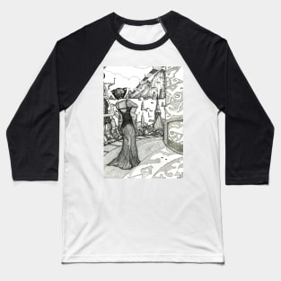 Planet XYZ  [Pen Drawn Fantasy Figure Illustration] Baseball T-Shirt